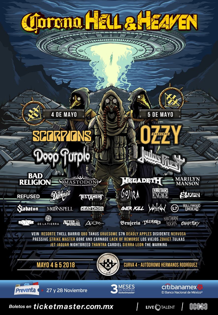 Cartel Oficial de Hell And Heaven Fest 2018