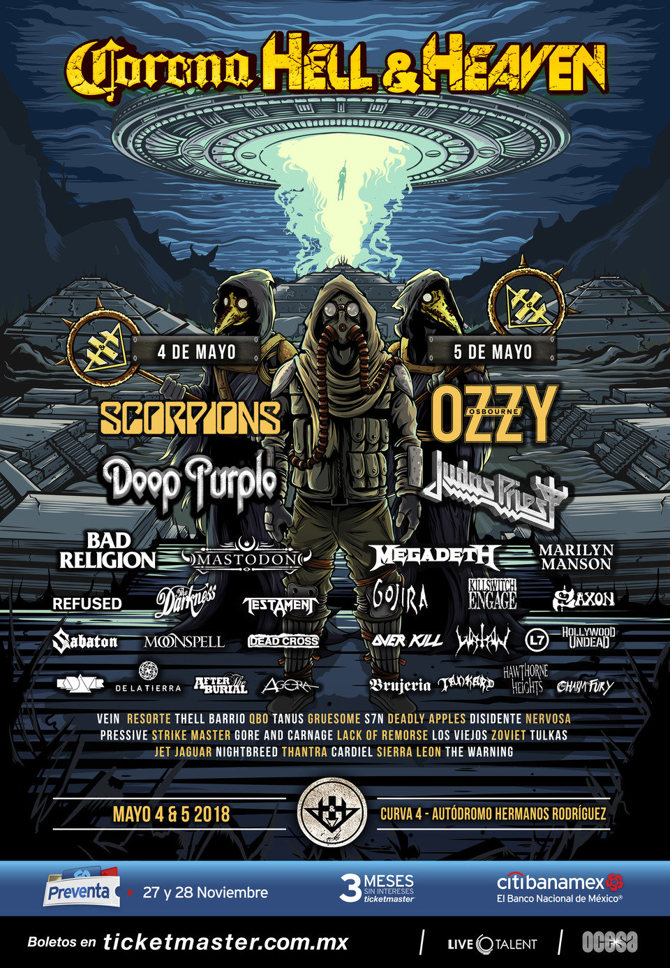 CORONA HELL AND HEAVEN 2018 ANUNCIA SU CARTEL COMPLETO