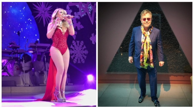 Elton y Mariah cantan en boda por 4.2 Millones